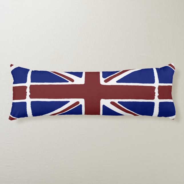 Union Jack body pillows. Cushion (Front)