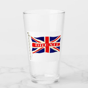 Union Jack Brexit Flag Glass