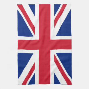 Union Jack British England Tea Kitchen Towel