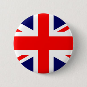 Union Jack British Flag 6 Cm Round Badge