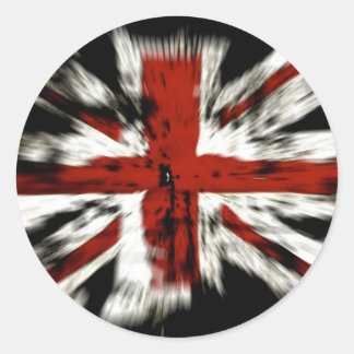 Union Jack British Flag Classic Round Sticker