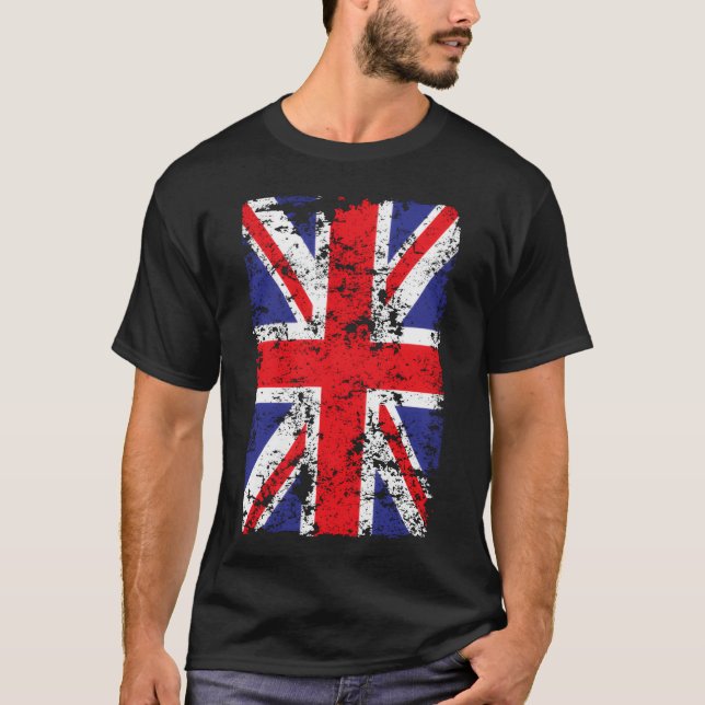 Union Jack British Flag Great Britain Novelty fami T-Shirt (Front)