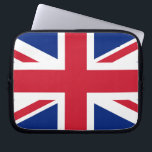 Union Jack ~ British Flag Laptop Sleeve<br><div class="desc">Flag of the United Kingdom of Great Britain and Northern Ireland. A symbol of Britain and the past Empire.</div>