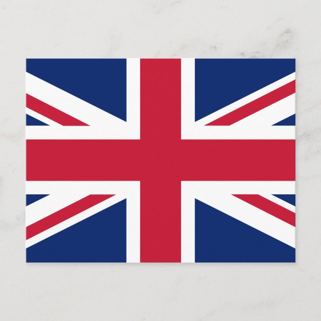Union Jack British Flag of England Postcard (Front)