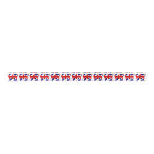 Union Jack British Flag With Grunge Satin Ribbon