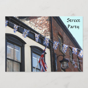Union Jack Buntings Invitation
