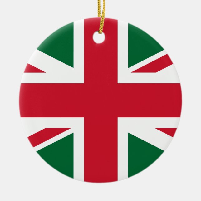Union Jack Ceramic Ornament (Front)