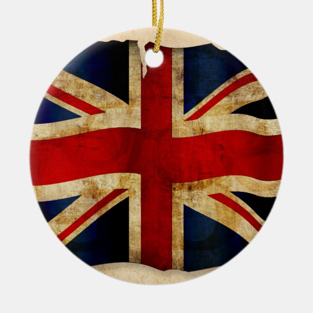 Union Jack Ceramic Ornament (Front)