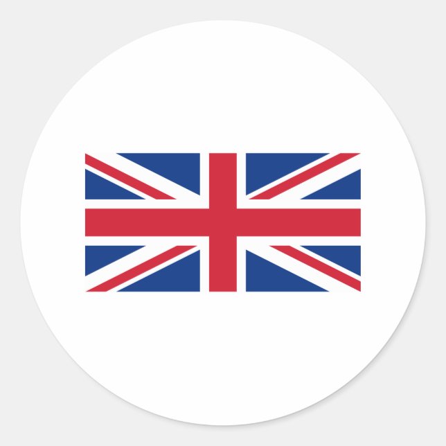 Union Jack Classic Round Sticker (Front)