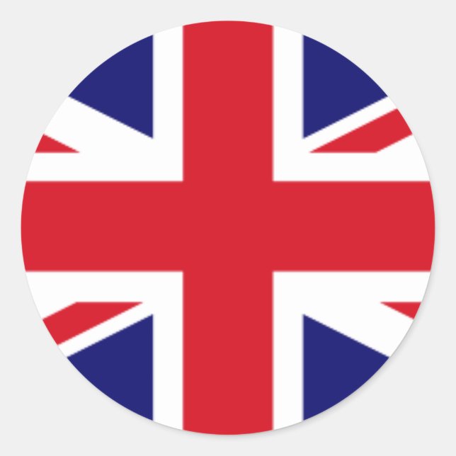 Union Jack Classic Round Sticker (Front)
