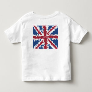 Union Jack Custom typography top  ,UK Liquid Art