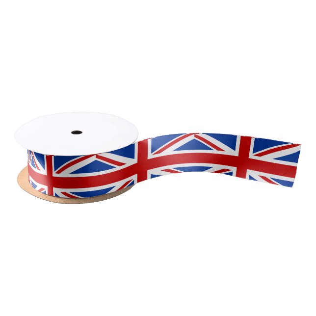 Union Jack Design Ribbon Satin Ribbon (Spool)