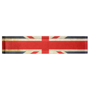Union Jack Desk Nameplate