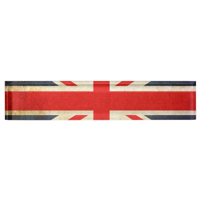 Union Jack Desk Nameplate (Front)