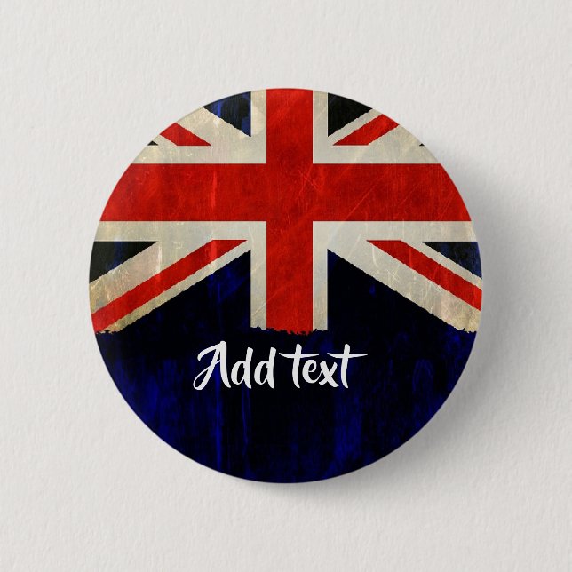 Union Jack flag 6 Cm Round Badge (Front)