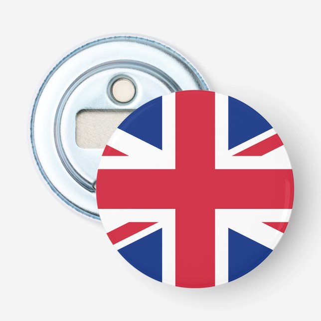 Union Jack Flag bocnt Bottle Opener (Front)