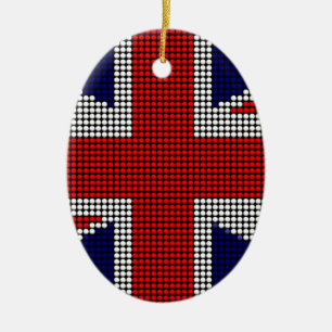 Union jack flag british flag ceramic ornament