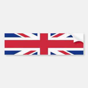 Union Jack Flag bst Bumper Sticker