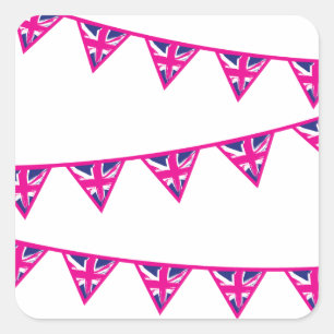 Union Jack Flag Bunting Stickers