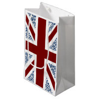 Union Jack Flag Calico Floral Pattern