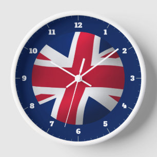 UNION JACK FLAG CLOCK