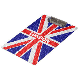 Union Jack Flag Design Clipboard