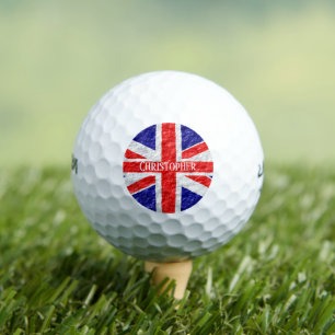 Union Jack Flag Design Golf Balls