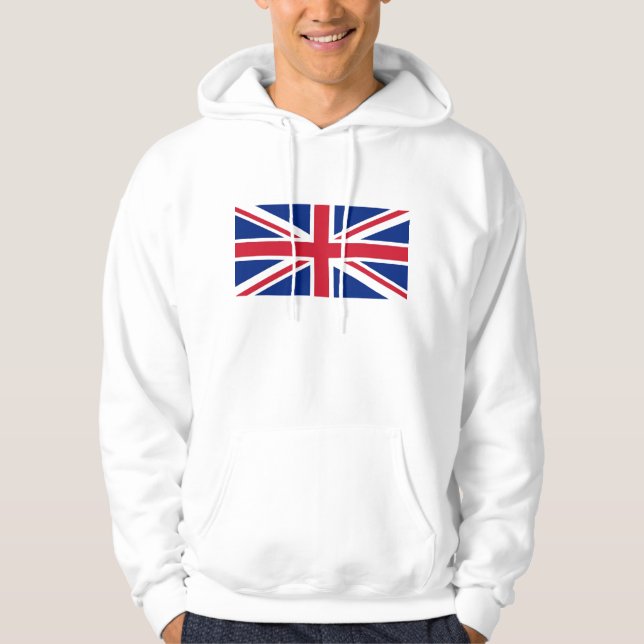 Union Jack Flag design Hoodie (Front)