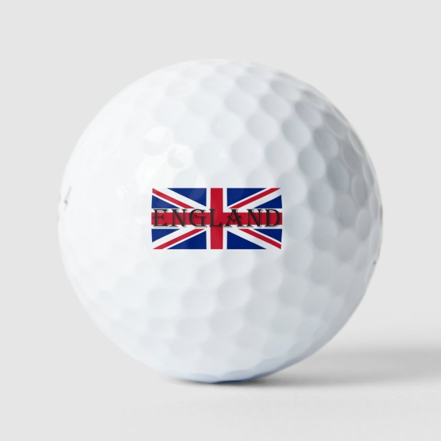 Union Jack Flag England be6 gbcnt Golf Balls (Front)