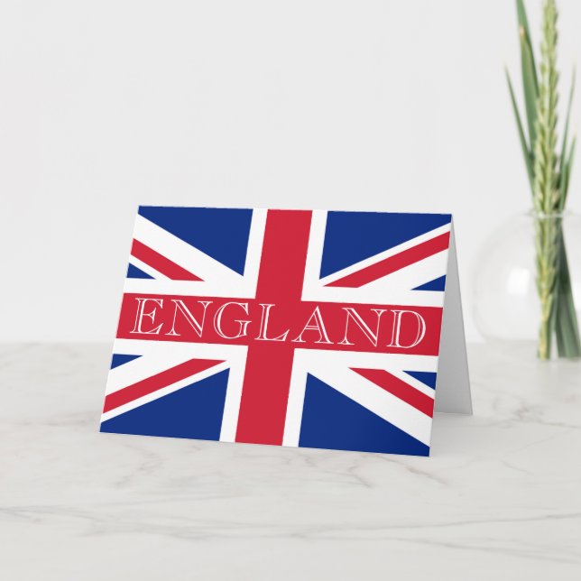 Union Jack Flag England gccnt Card (Front)