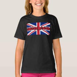 Union Jack Flag England Girls cn T-Shirt