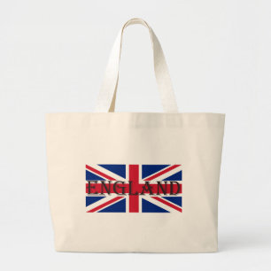 Union Jack Flag England jtcnt Large Tote Bag
