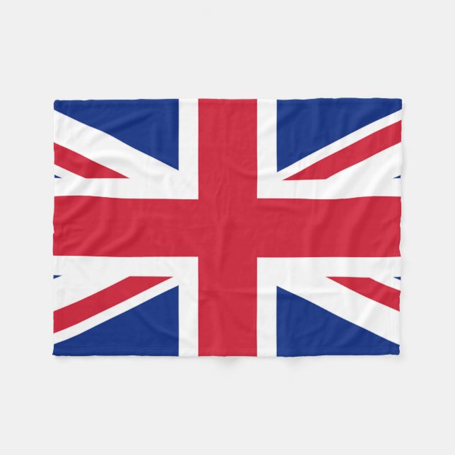 Union Jack Flag fbt Fleece Blanket (Front (Horizontal))