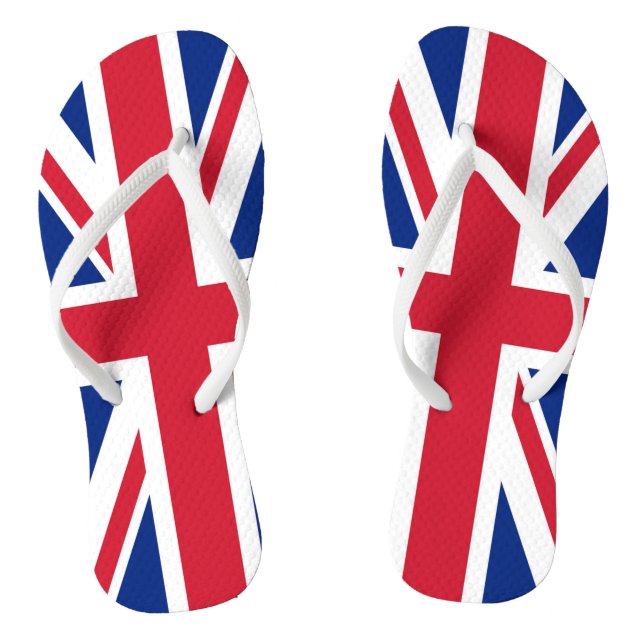 Union Jack Flag ffcnt Thongs (Footbed)