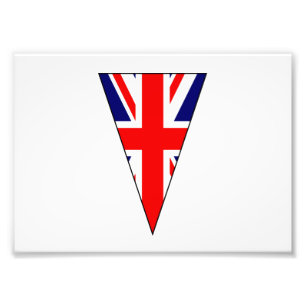 Union Jack Flag Flag As Bunting Triangle Photo Print