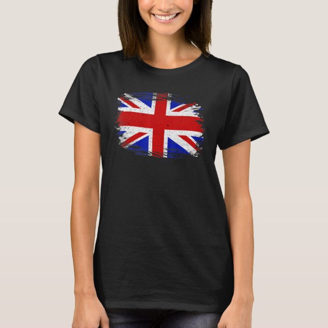 Union Jack Flag Great Britain Flag United Kingdom  T-Shirt (Front)
