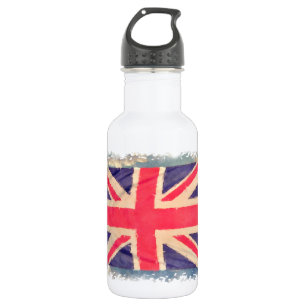 UNION JACK FLAG grunge 532 Ml Water Bottle
