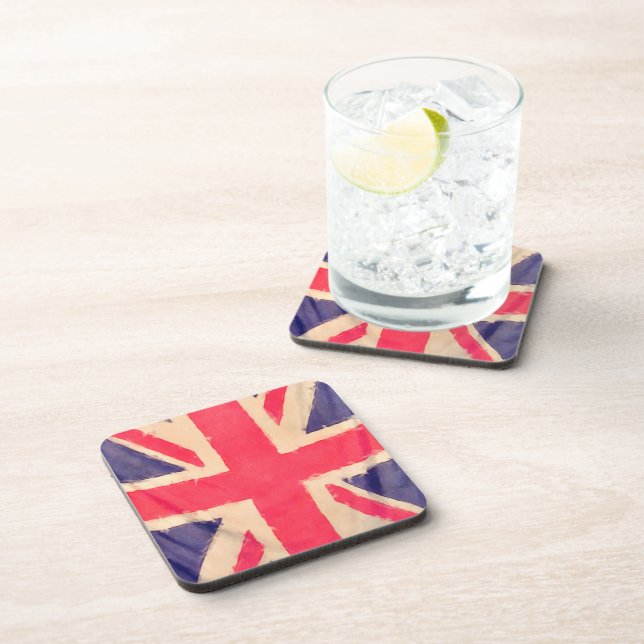 UNION JACK FLAG grunge Coaster (Right Side)