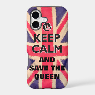 UNION JACK FLAG grunge / KEEP CALM + your text
