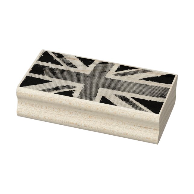 UNION JACK FLAG grunge + your idea Rubber Stamp (Stamp)