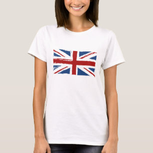 Union Jack Flag in Abstract Scribbles T-Shirt