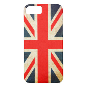 Union Jack Flag in Grunge iPhone 8/7 Case