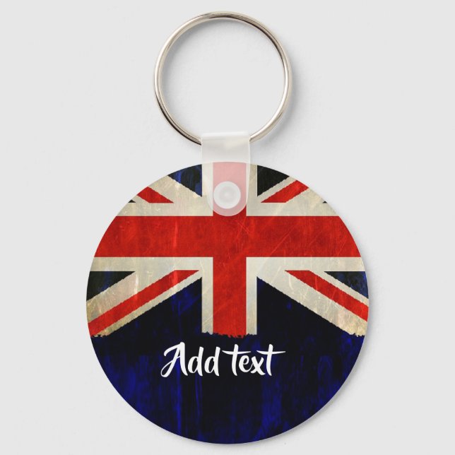 Union Jack flag Key Ring (Front)