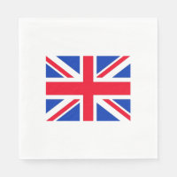Union Jack Flag London Theme Party Paper Napkins