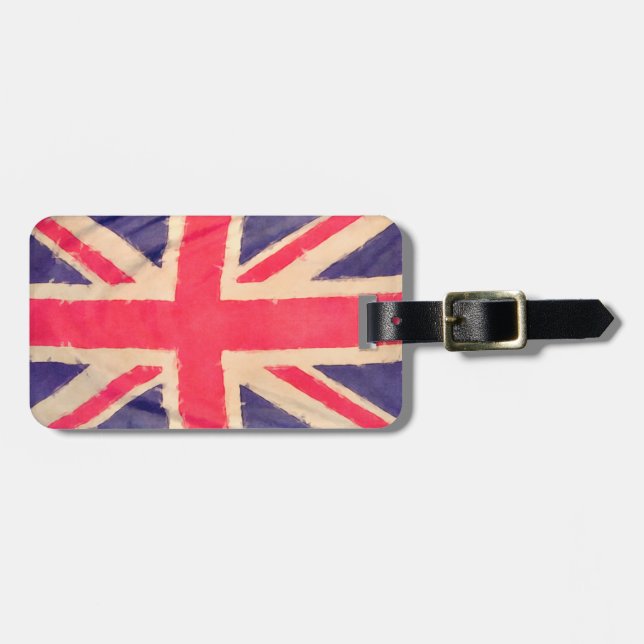 UNION JACK FLAG LUGGAGE TAG (Front Horizontal)