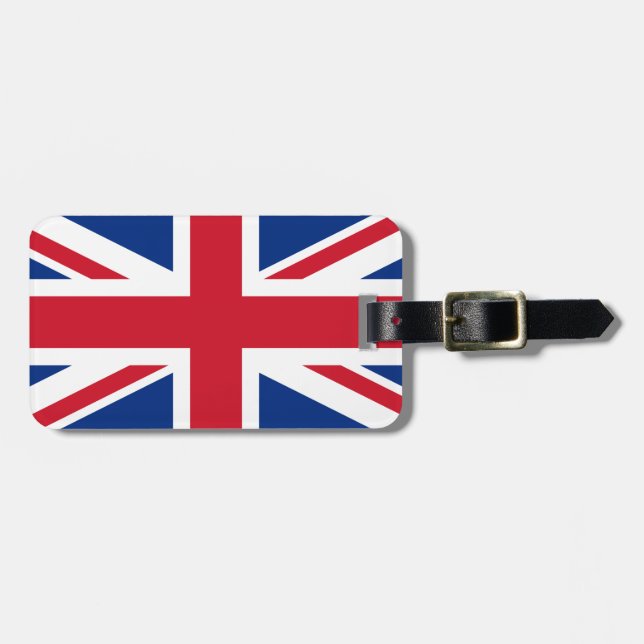 Union Jack Flag Luggage Tag (Front Horizontal)