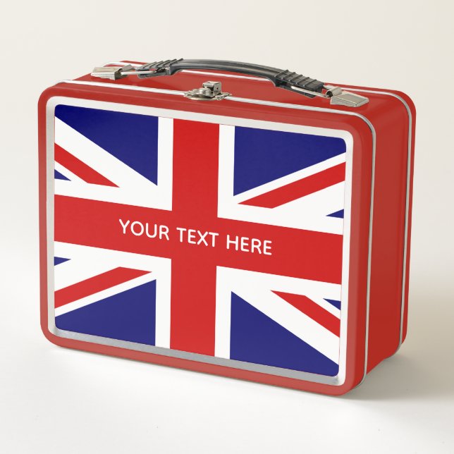 Union Jack Flag Metal Lunch Box (Front)