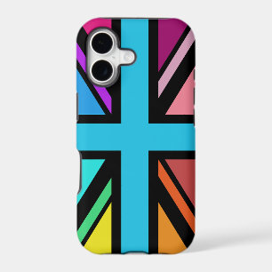 Union Jack/Flag Multicolored+Black Design