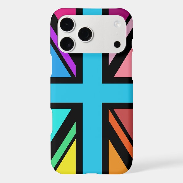 Union Jack/Flag Multicolored+Black Design (Back)