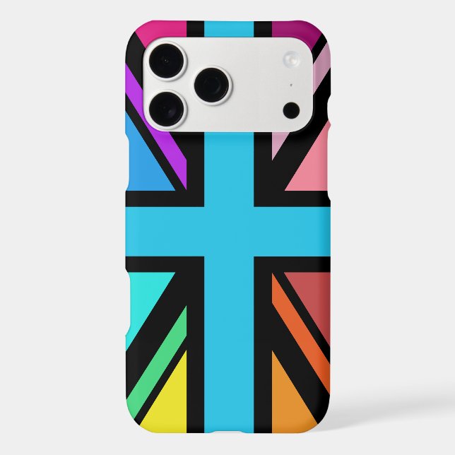 Union Jack/Flag Multicolored+Black Design (Back)